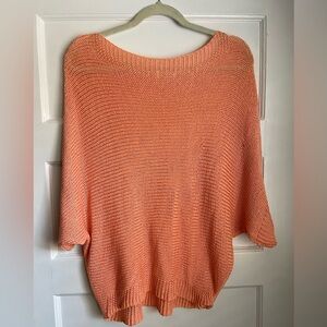 Women's Orange Knit Sweater